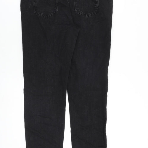 Boden Womens Black Cotton Straight Jeans Size 16 L27 in Regular Zip