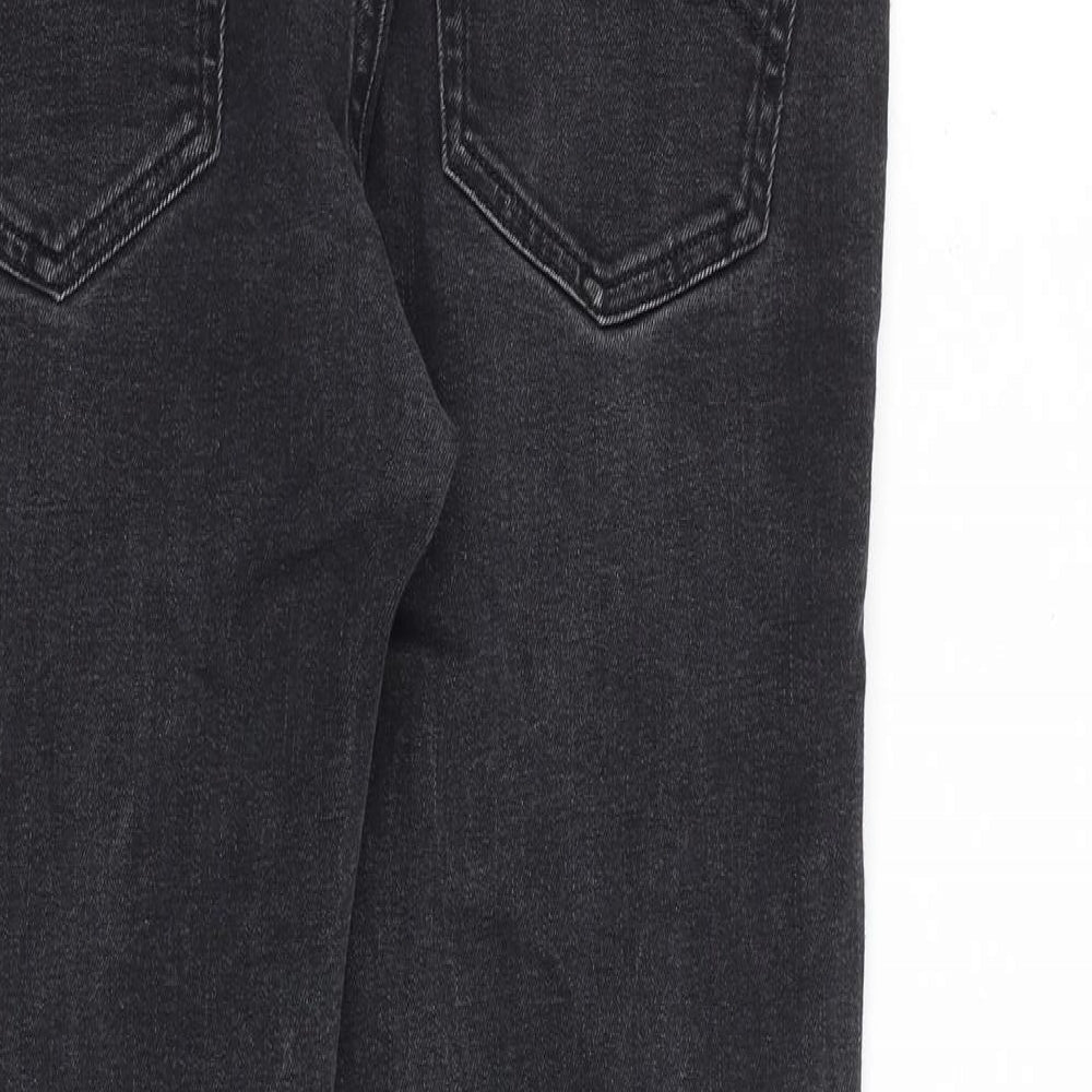 Tommy Hilfiger Mens Black Cotton Straight Jeans Size 32 in L32 in Slim Zip