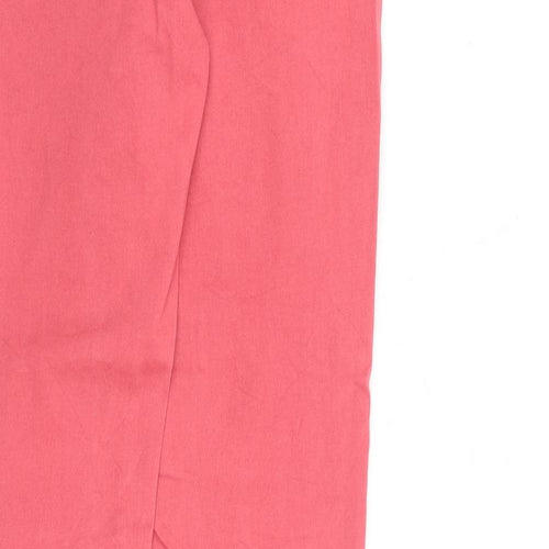George Womens Pink Cotton Skinny Jeans Size 12 L30 in Slim Zip