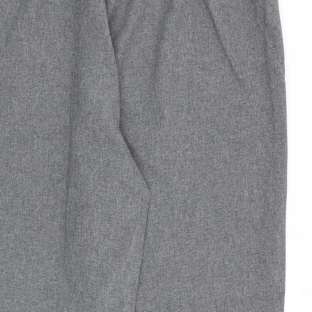 Bonmarché Womens Grey Polyester Trousers Size 18 L25 in Regular