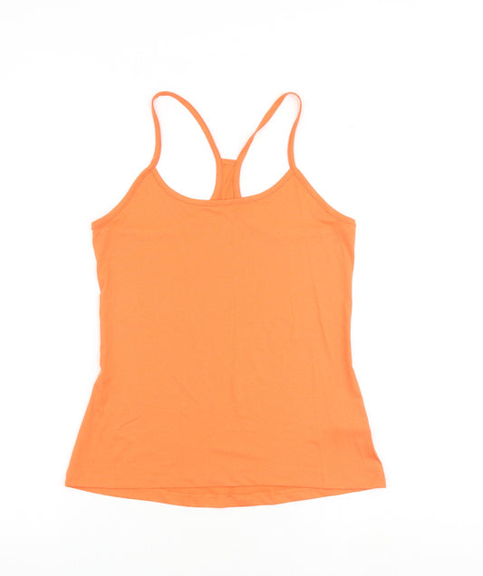 GOODMOVE Womens Orange Polyester Camisole Tank Size 12 Scoop Neck