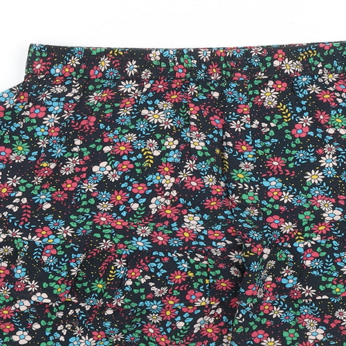 Jaqueline de Yong Womens Multicoloured Floral Polyester Skater Skirt Size 8