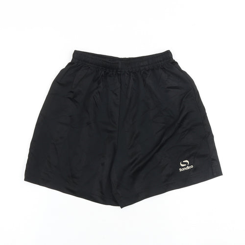 Sondico Boys Black Polyester Sweat Shorts Size S Regular