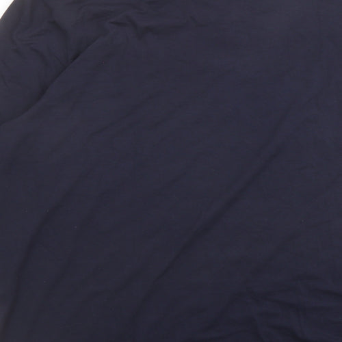 Marks and Spencer Mens Blue Acrylic T-Shirt Size 2XL Round Neck