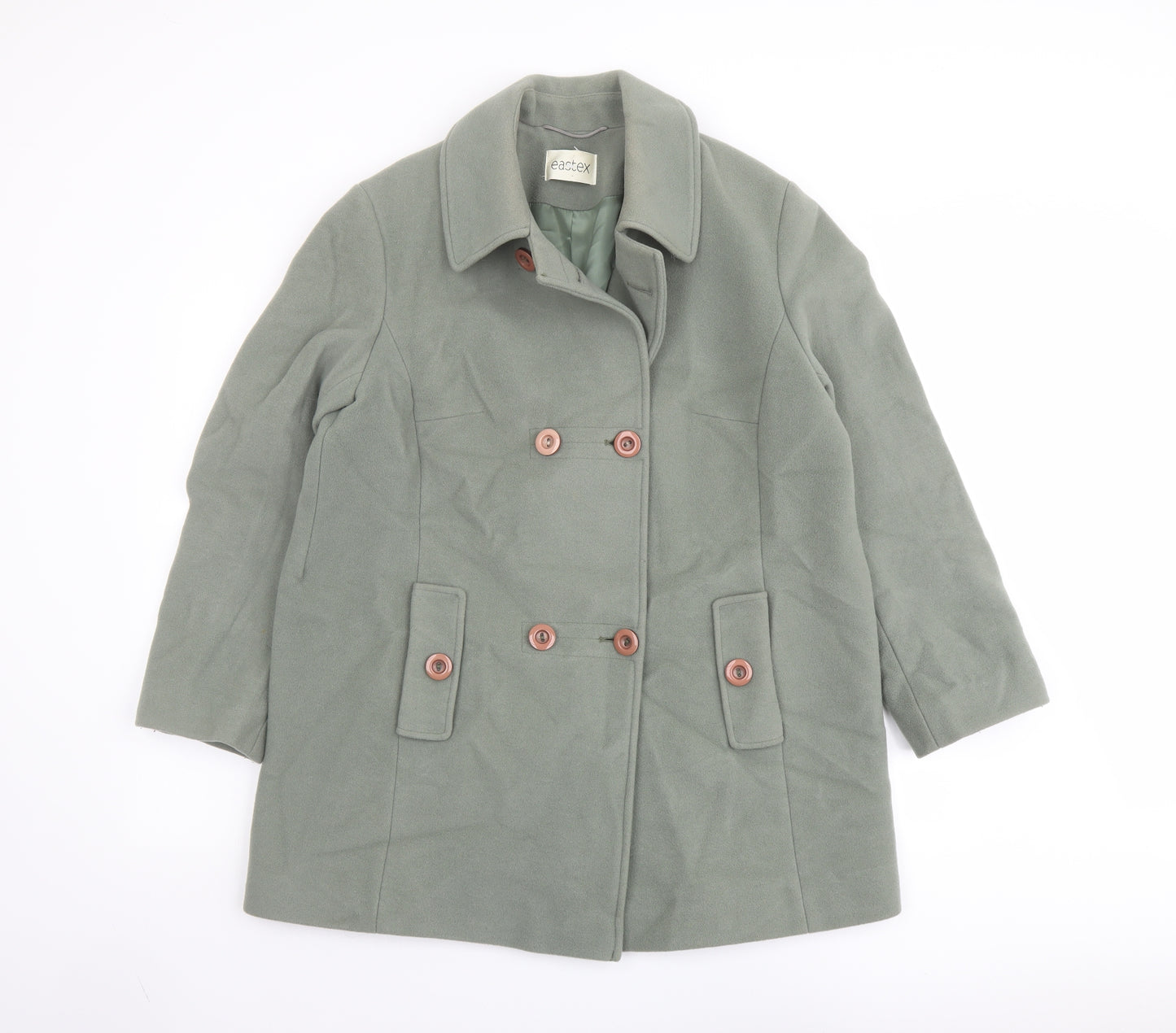 Eastex Womens Green Jacket Size 14 Button