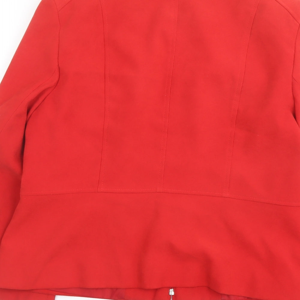 EWM Womens Red Jacket Size 14 Zip