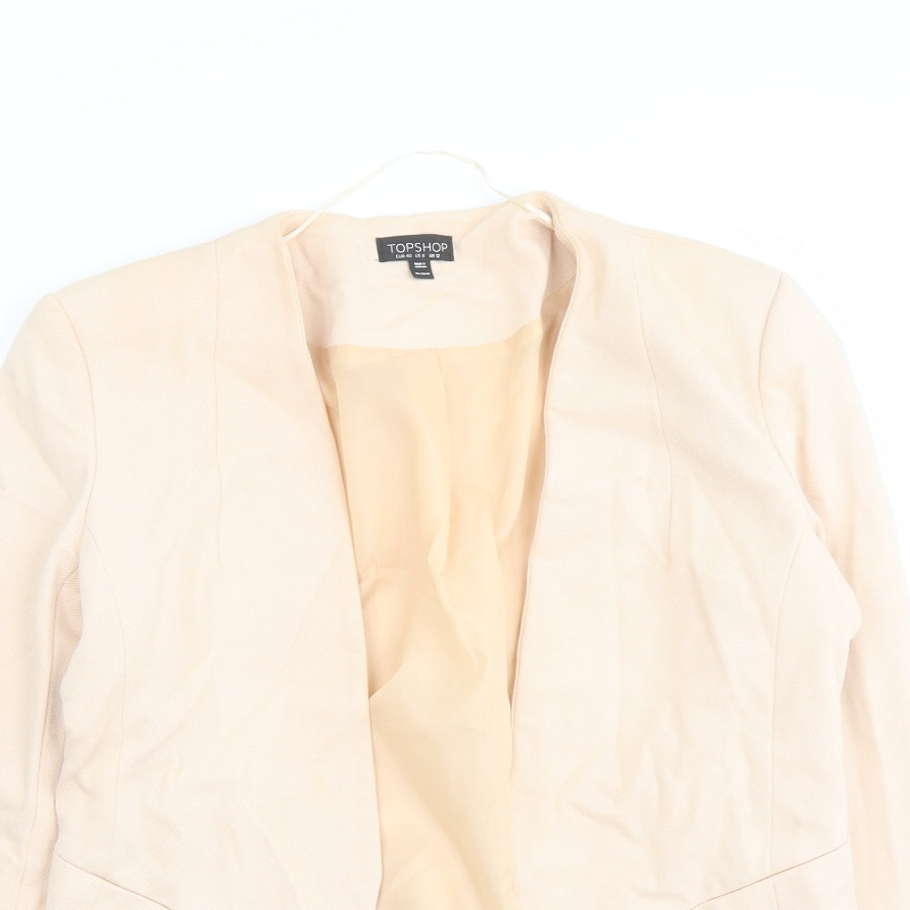 Topshop Womens Pink Jacket Blazer Size 12