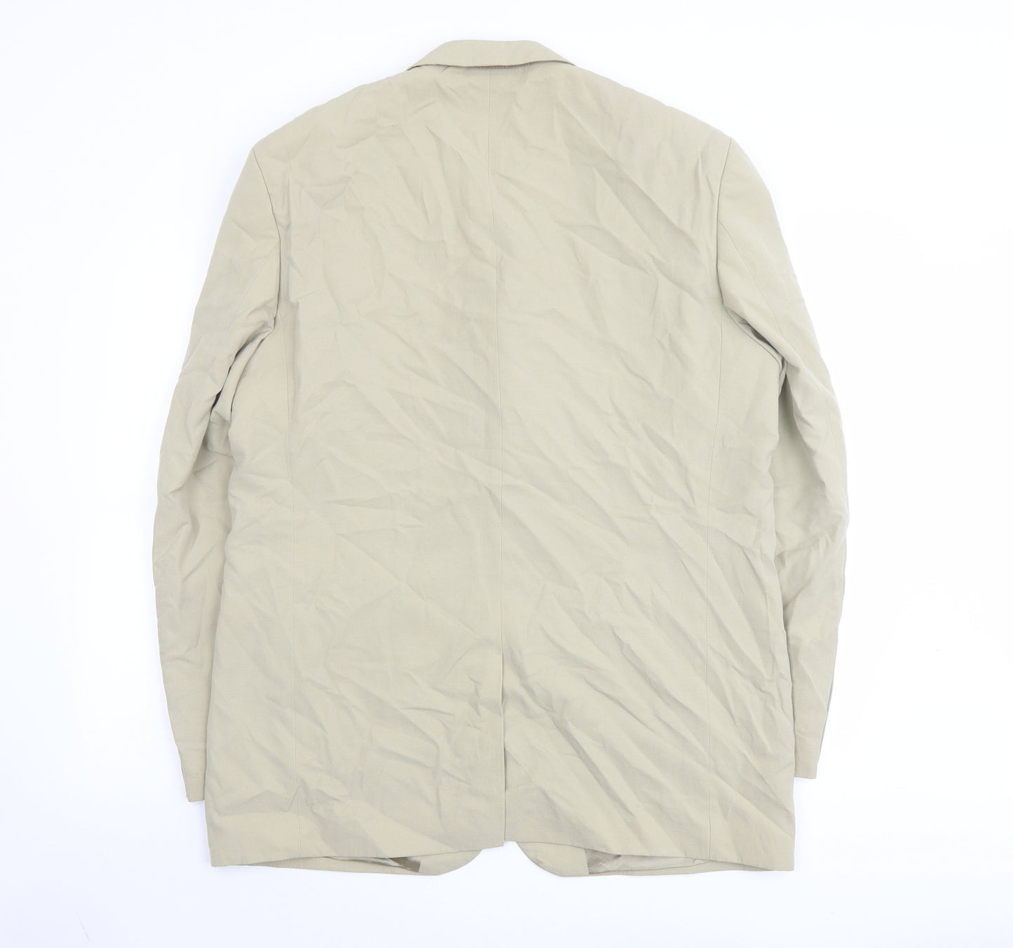 Fraser Mens Beige Polyester Jacket Suit Jacket Size 42 Regular