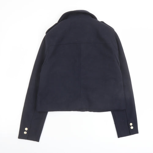 Zara Womens Blue Jacket Size S Snap