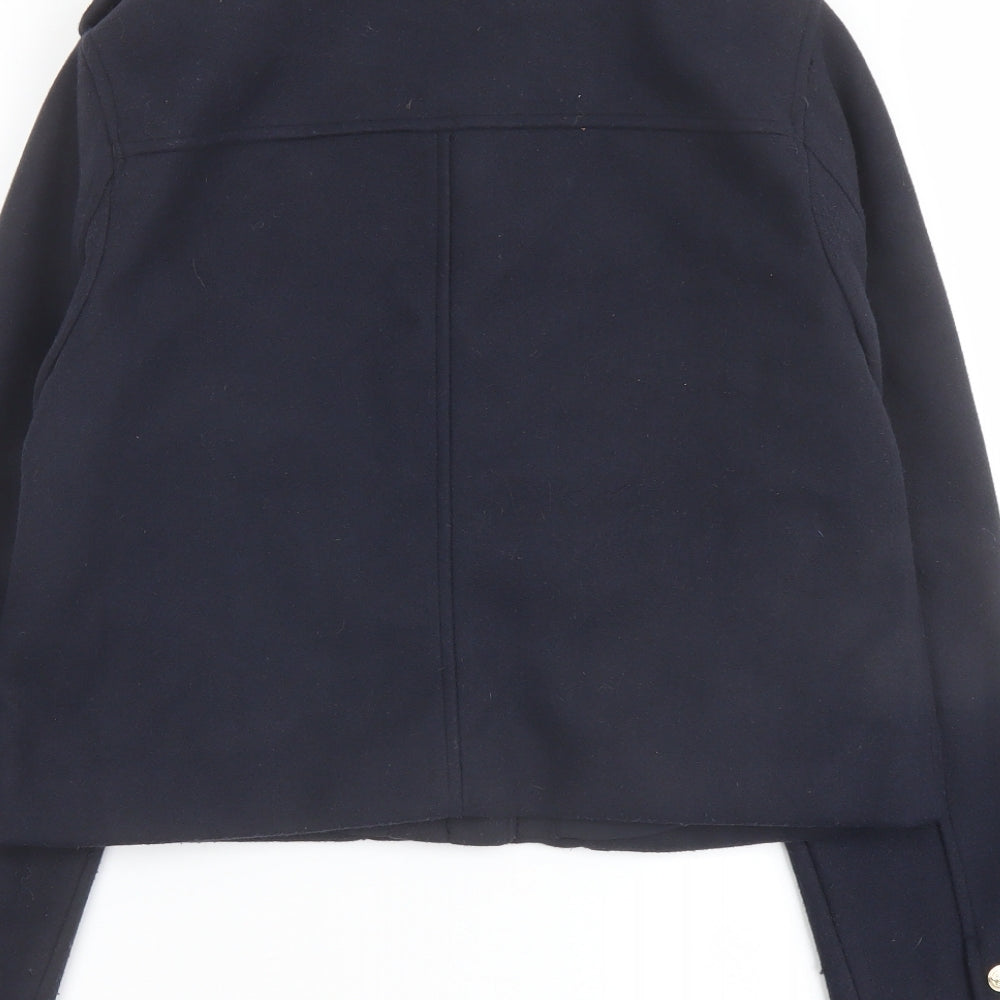 Zara Womens Blue Jacket Size S Snap