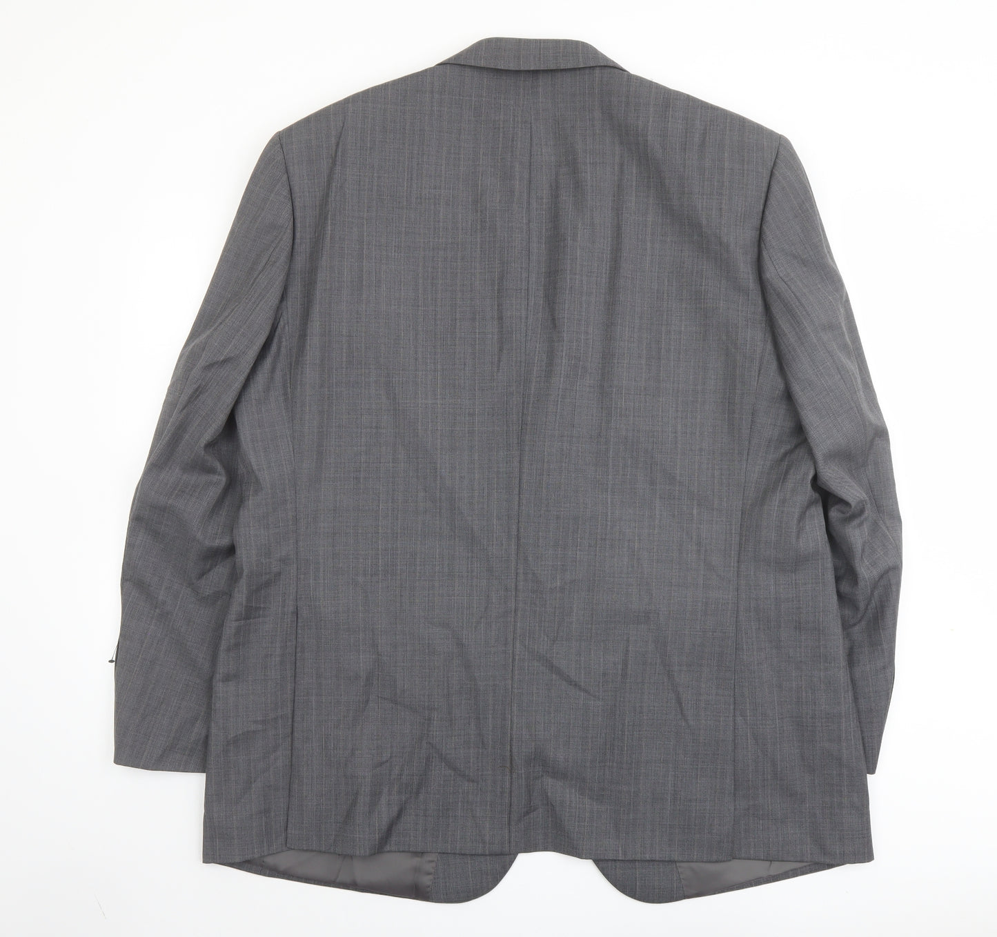 Brook Taverner Mens Grey Polyester Jacket Suit Jacket Size 46 Regular