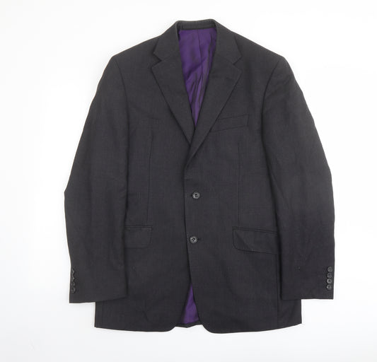 Marks and Spencer Mens Grey Wool Jacket Suit Jacket Size 38 Regular
