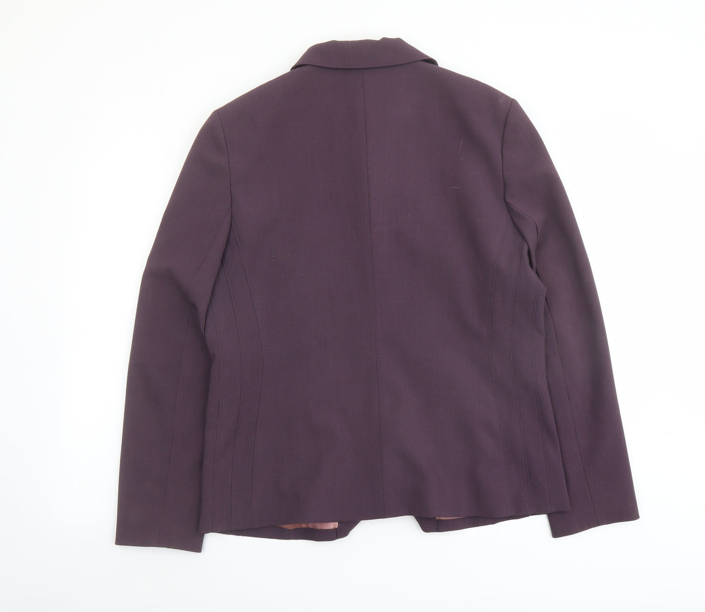 Lakeland Womens Purple Jacket Blazer Size 14 Button
