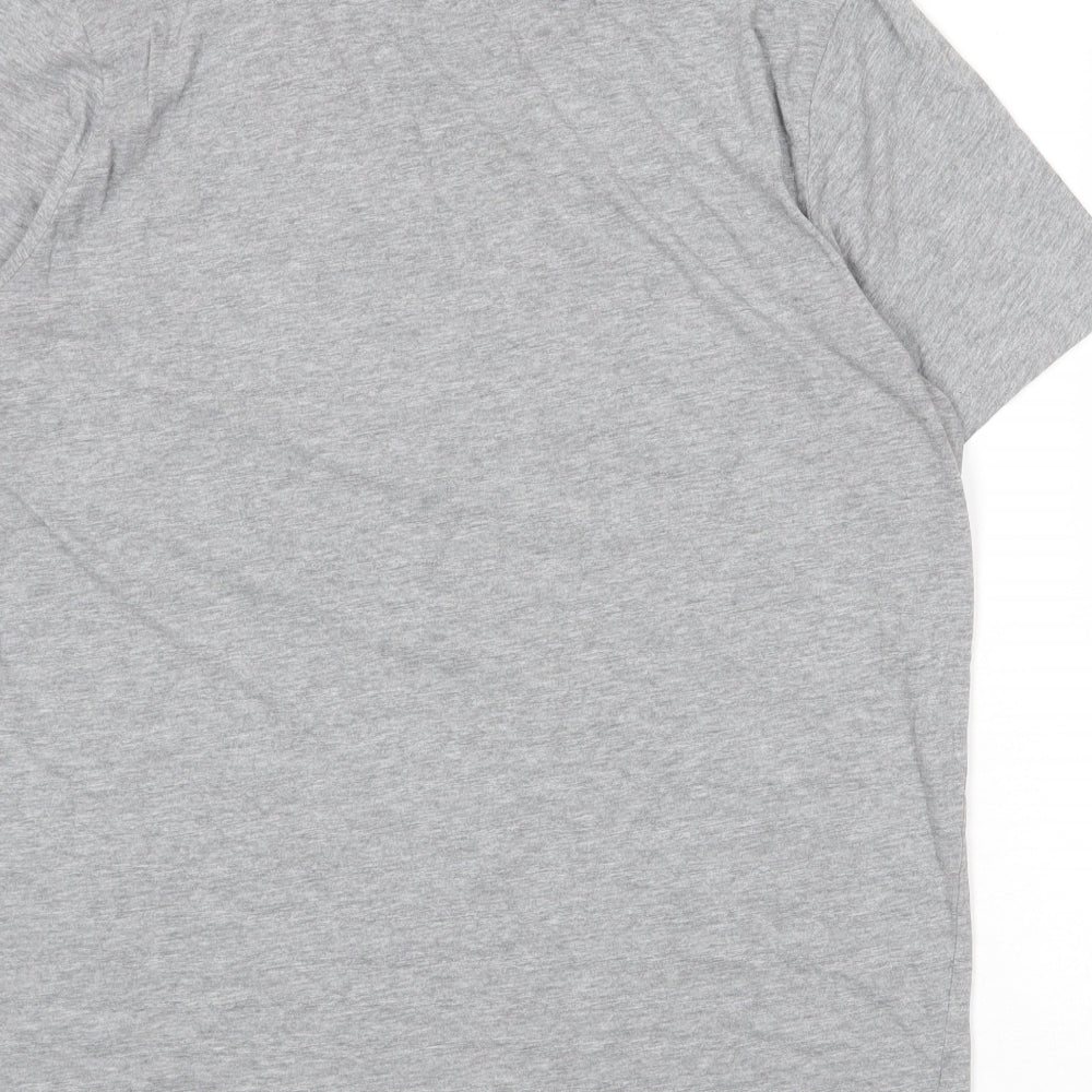 Livergy Mens Grey Cotton T-Shirt Size 2XL Round Neck