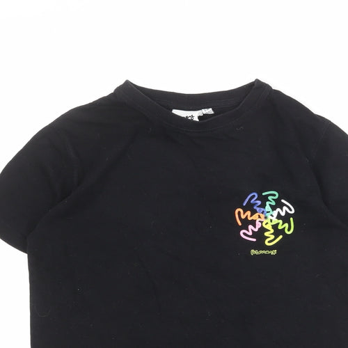 Money Boys Black 100% Cotton Pullover T-Shirt Size 11-12 Years Round Neck Pullover