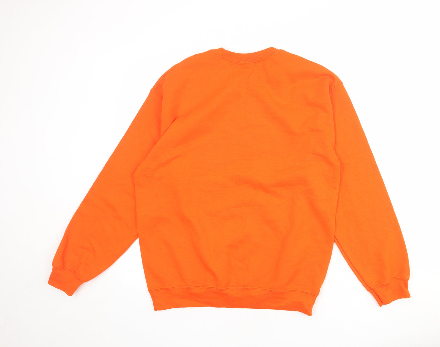 PRETTYLITTLETHING Womens Orange Polyester Pullover Sweatshirt Size S Pullover - Super League