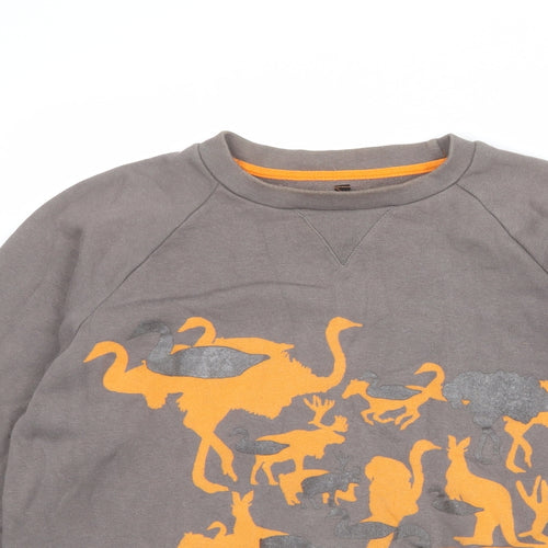 Rude T-shirts Womens Brown 100% Cotton Pullover Sweatshirt Size M Pullover - Safari Animals