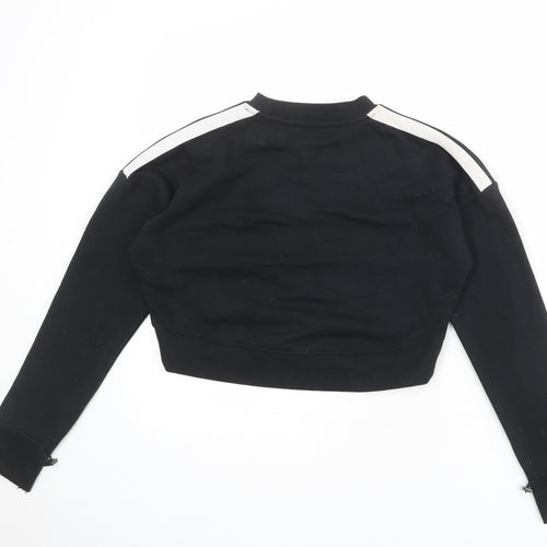 FILA Womens Black Polyester Pullover Sweatshirt Size XS Pullover