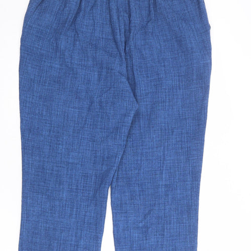 EWM Womens Blue Polyester Trousers Size 20 L25 in Regular