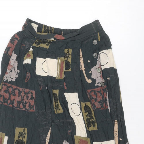 Hamells Womens Multicoloured Geometric Viscose Peasant Skirt Size 10