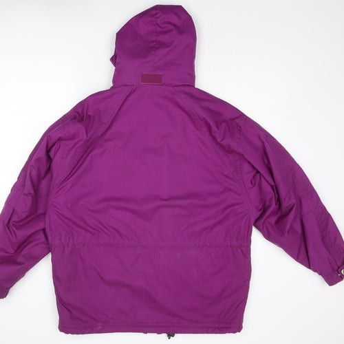 Killy Womens Purple Windbreaker Jacket Size 12 Zip