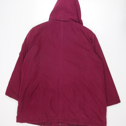 Bonmarché Womens Purple Jacket Size XL Zip