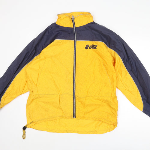 View From Mens Yellow Jacket Size M Zip - Coulorblock