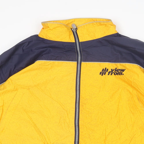 View From Mens Yellow Jacket Size M Zip - Coulorblock
