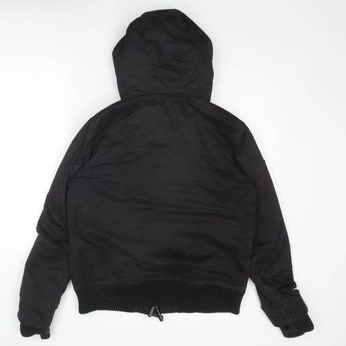 Superdry Mens Black Jacket Size XL Zip