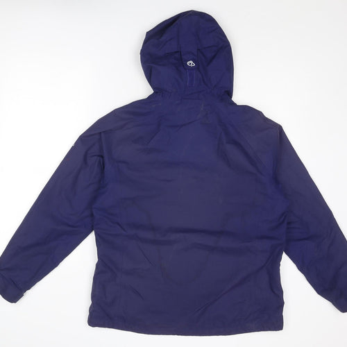 Craghoppers Womens Blue Windbreaker Jacket Size 14 Zip