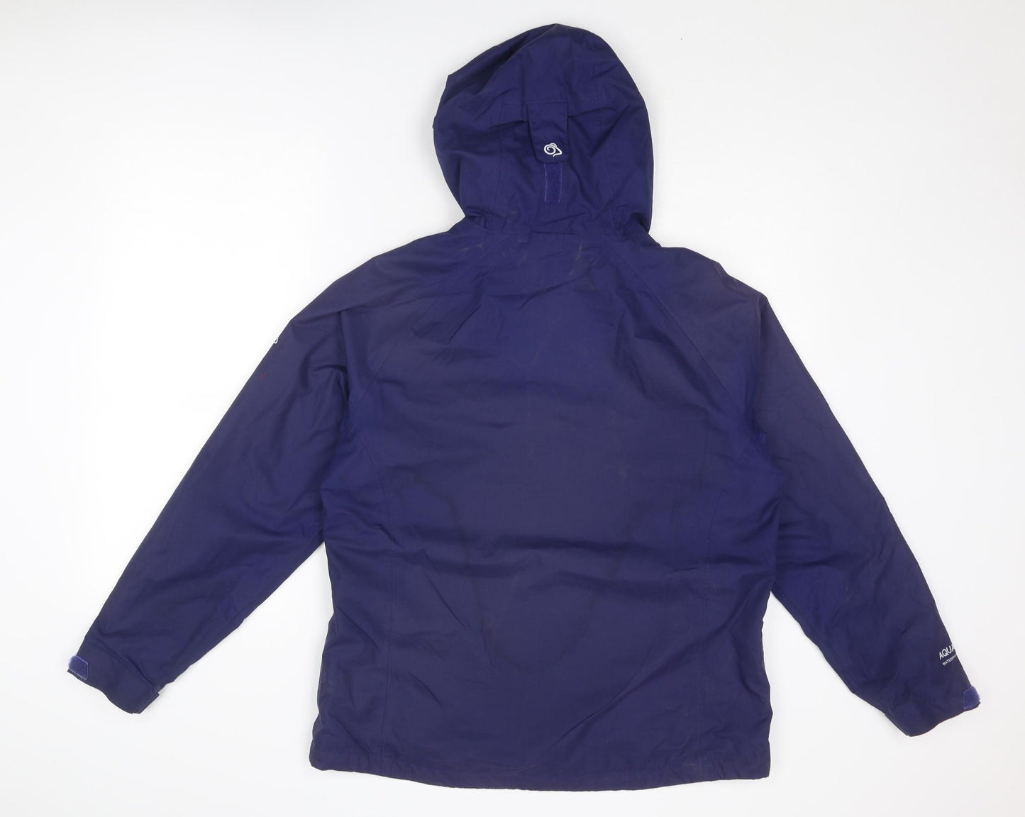 Craghoppers Womens Blue Windbreaker Jacket Size 14 Zip