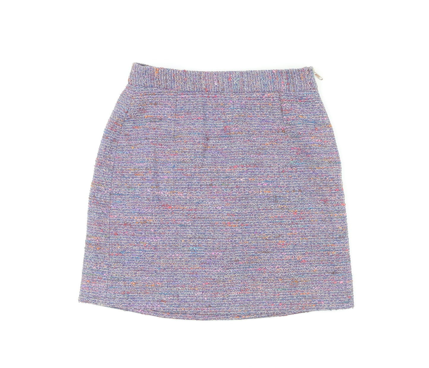 French Connection Womens Multicoloured Polyester A-Line Skirt Size 8 Zip