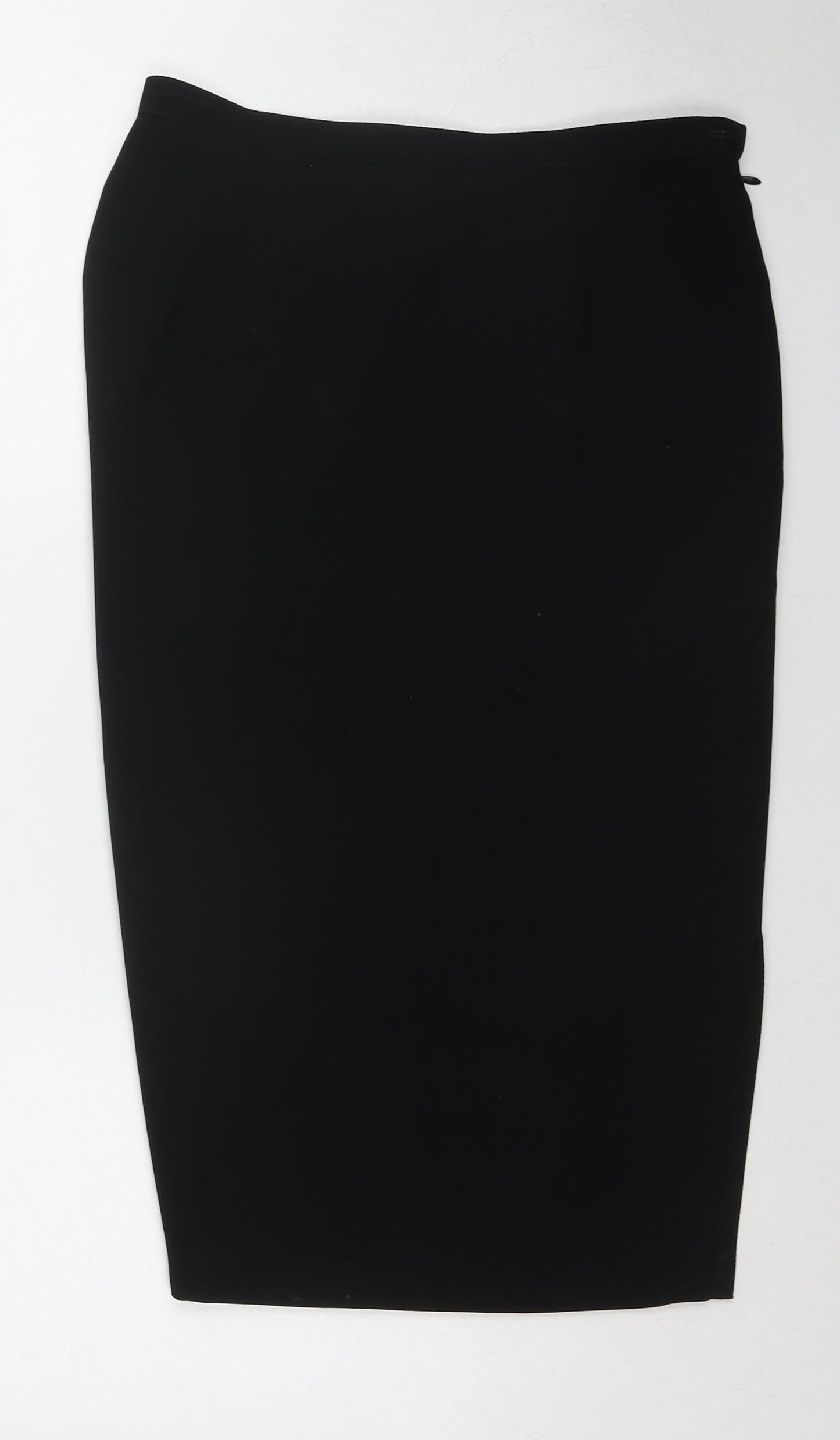 Kaliko Womens Black Polyester Straight & Pencil Skirt Size 16 Zip
