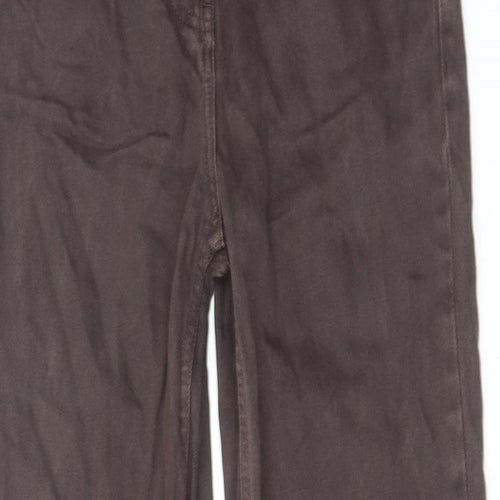 COLLUSION Womens Brown Cotton Straight Jeans Size 26 in L32 in Regular Zip
