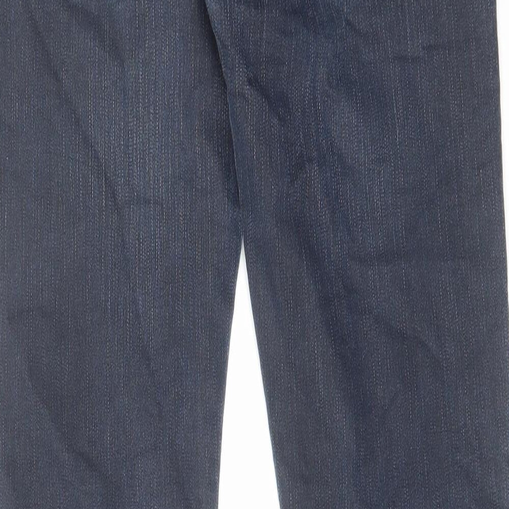 NEXT Mens Blue Cotton Skinny Jeans Size 32 in L31 in Regular Button