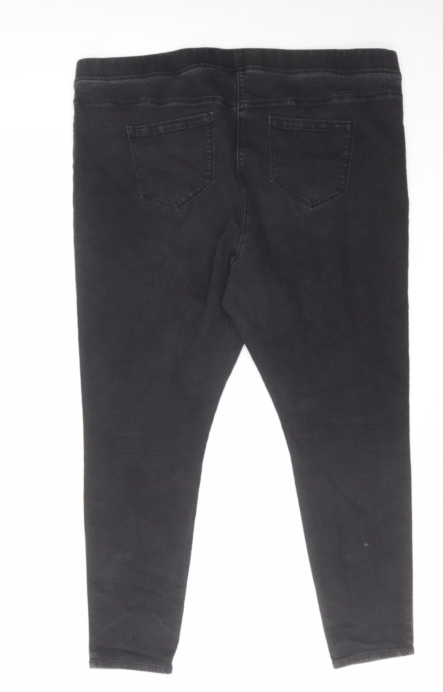 Studio Womens Black Cotton Jegging Jeans Size 24 L26 in Regular