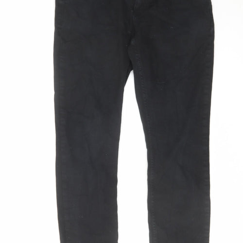 Denim & Co. Mens Black Cotton Skinny Jeans Size 32 in L32 in Slim Zip
