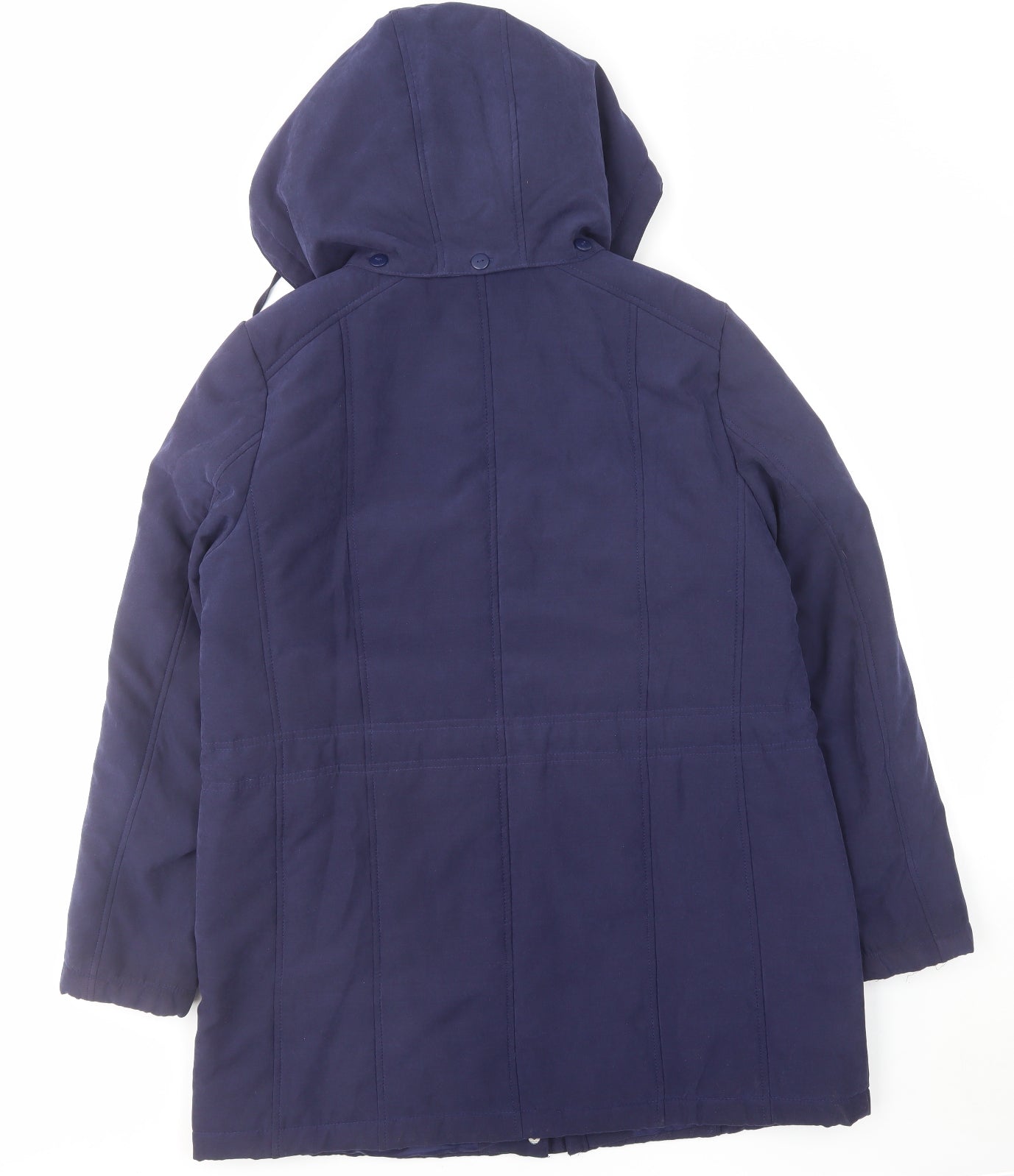 Bonmarché Womens Blue Rain Coat Coat Size 14 Zip