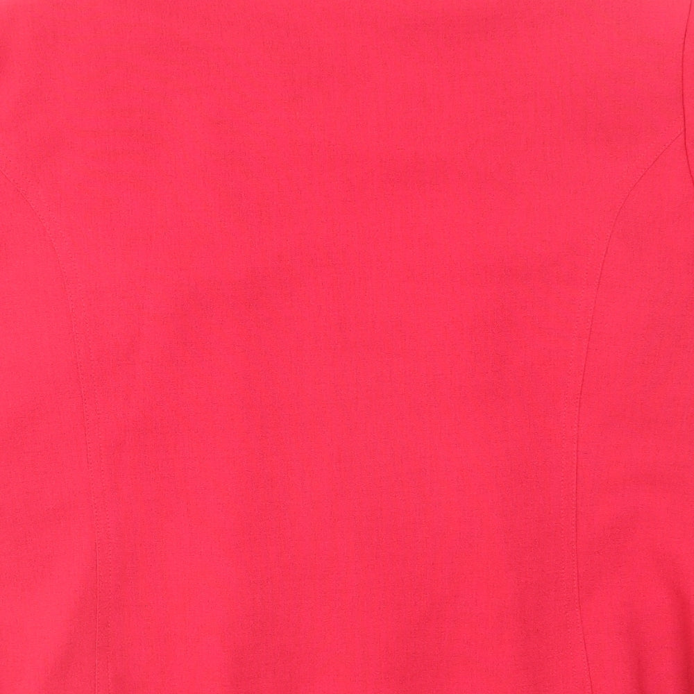 EWM Womens Red Jacket Blazer Size 20 Button