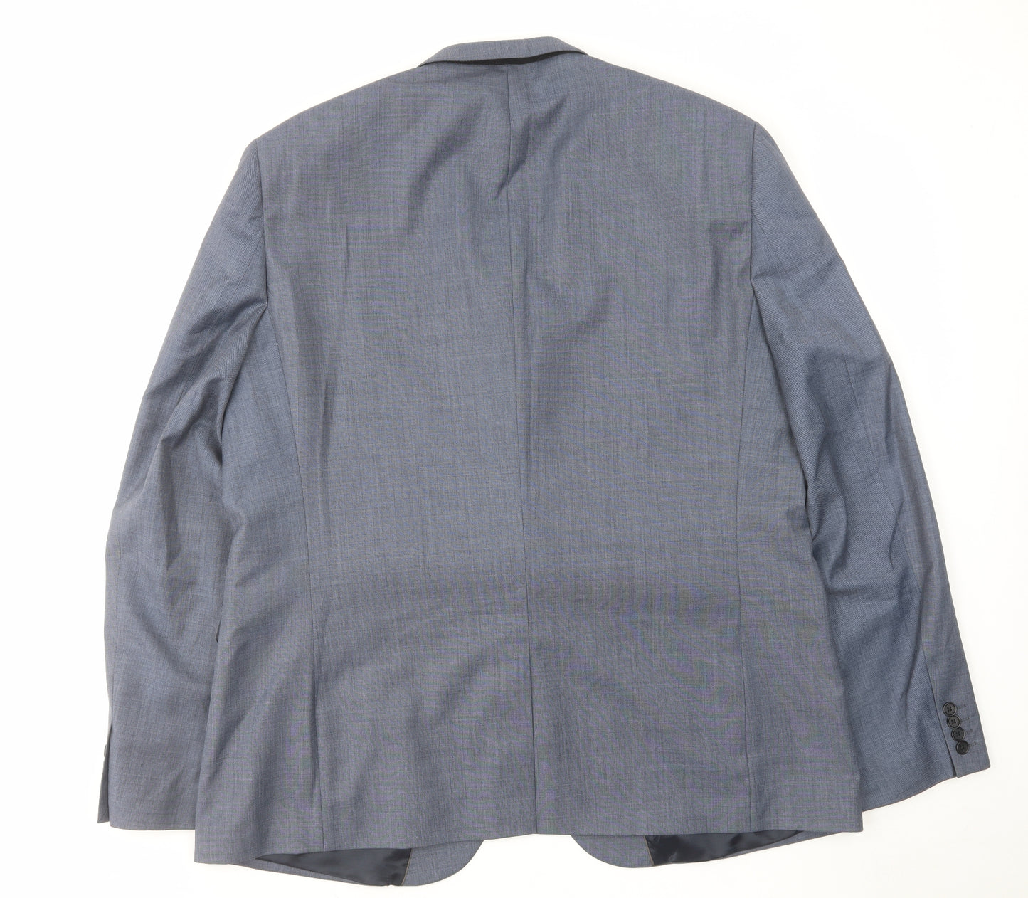NEXT Mens Blue Polyester Jacket Suit Jacket Size 48 Regular
