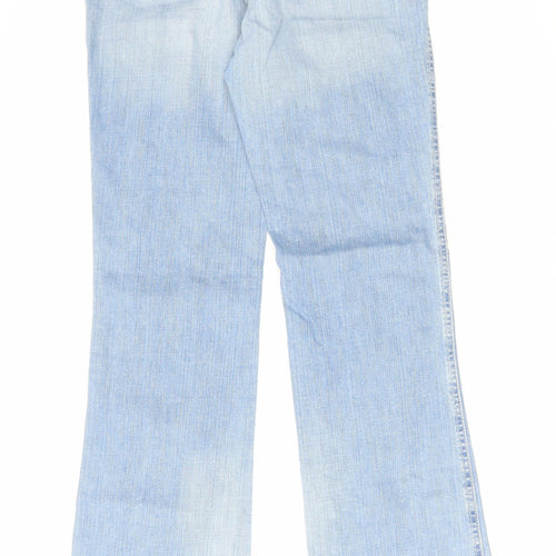 Armani Jeans Womens Blue Cotton Bootcut Jeans Size 30 in L34 in Regular Zip