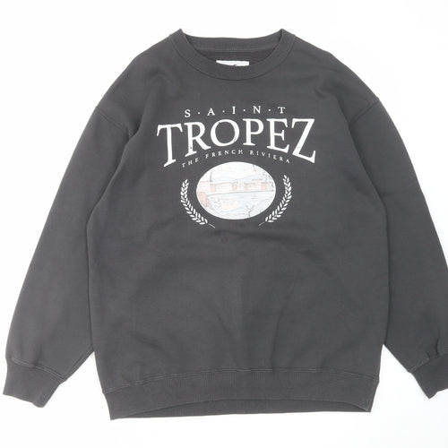 Hollister Mens Grey Cotton Pullover Sweatshirt Size S - Saint Tropez