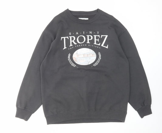 Hollister Mens Grey Cotton Pullover Sweatshirt Size S - Saint Tropez