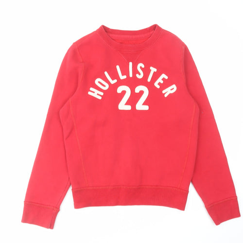 Hollister Womens Red Cotton Pullover Sweatshirt Size S Pullover - Hollister 22