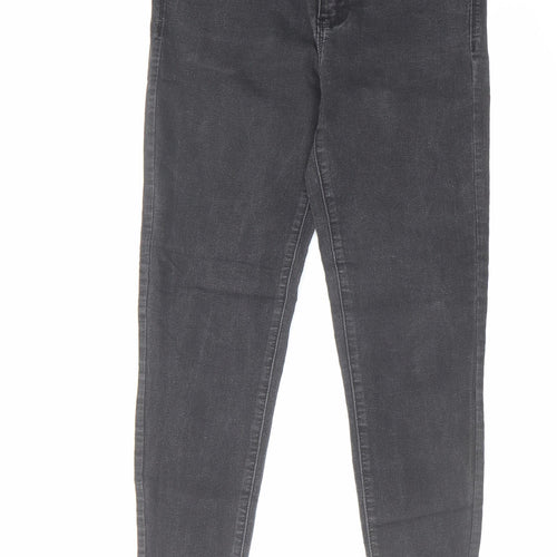Denim & Co. Womens Black Cotton Skinny Jeans Size 10 L25 in Regular Zip