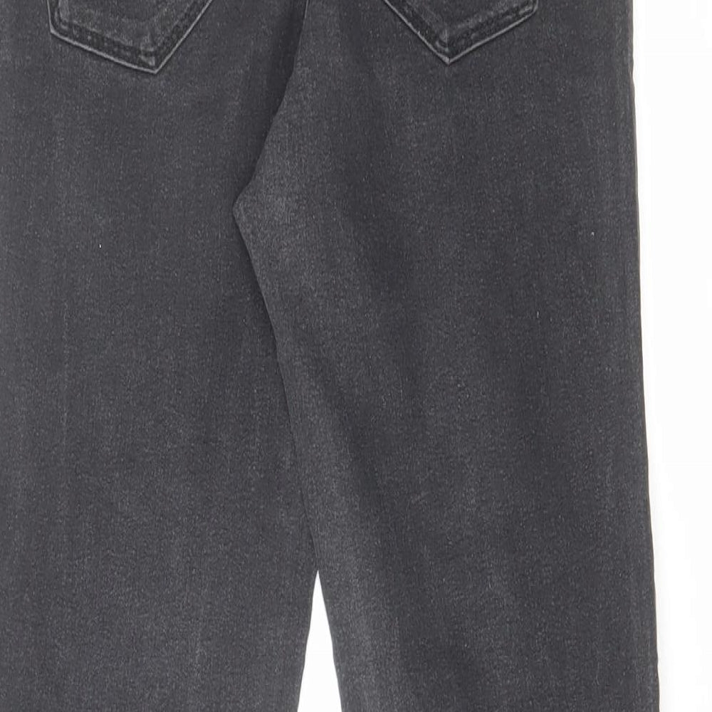 Denim & Co. Womens Black Cotton Skinny Jeans Size 10 L25 in Regular Zip