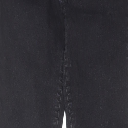 Denim & Co. Womens Black Cotton Skinny Jeans Size 10 L26 in Regular Zip