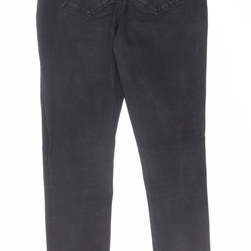 Denim & Co. Womens Black Cotton Skinny Jeans Size 10 L29 in Regular Zip