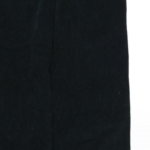 EWM Womens Green Cotton Trousers Size 14 L28 in Regular Drawstring