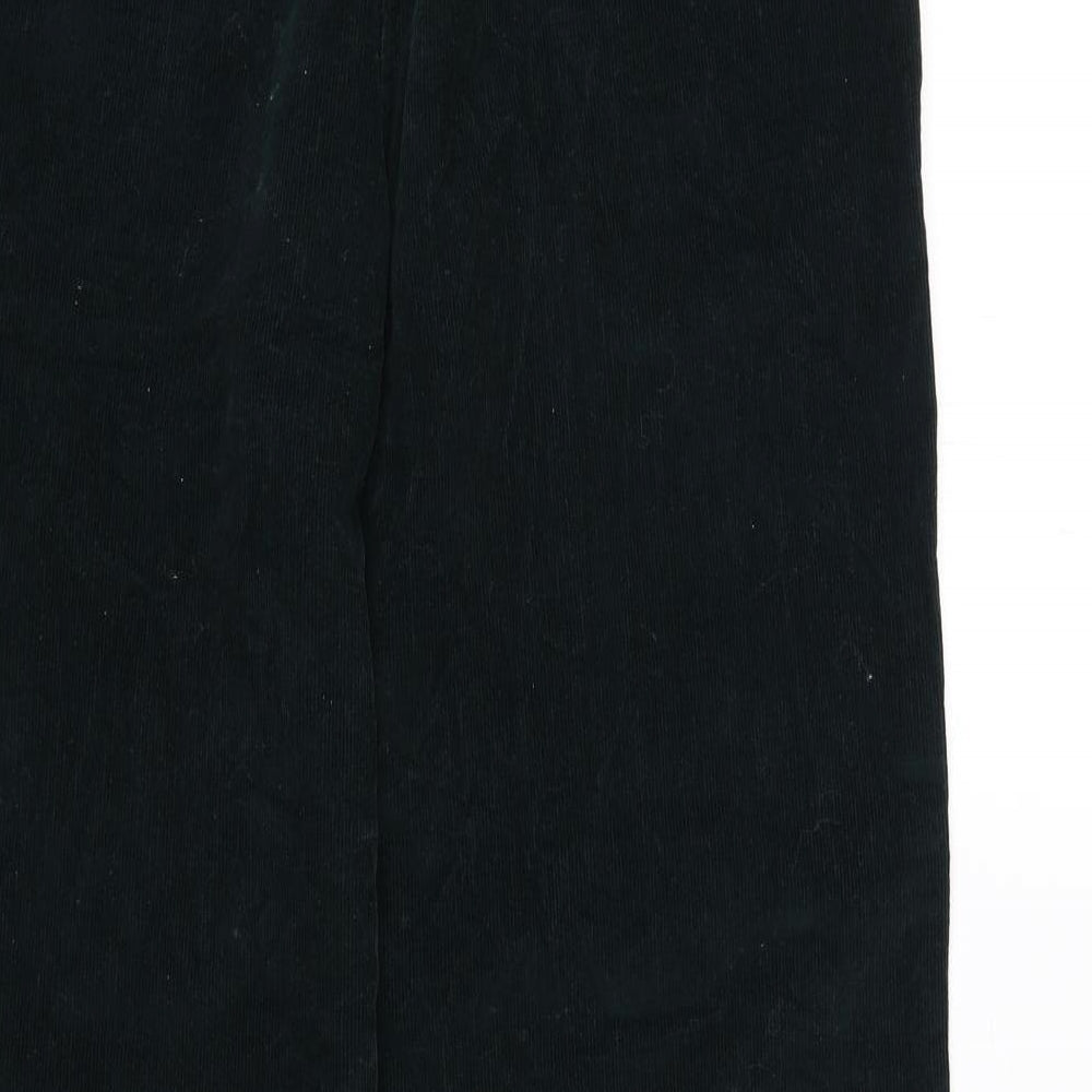 EWM Womens Green Cotton Trousers Size 14 L28 in Regular Drawstring